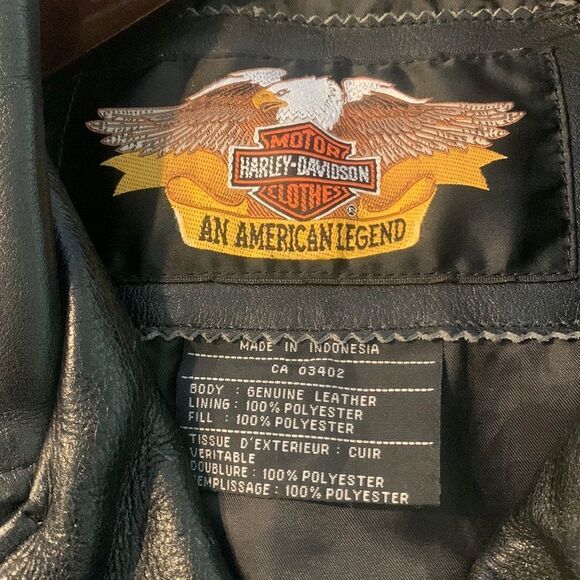 Vintage Leather Harley Davidson Jacket - Picture 3 of 10